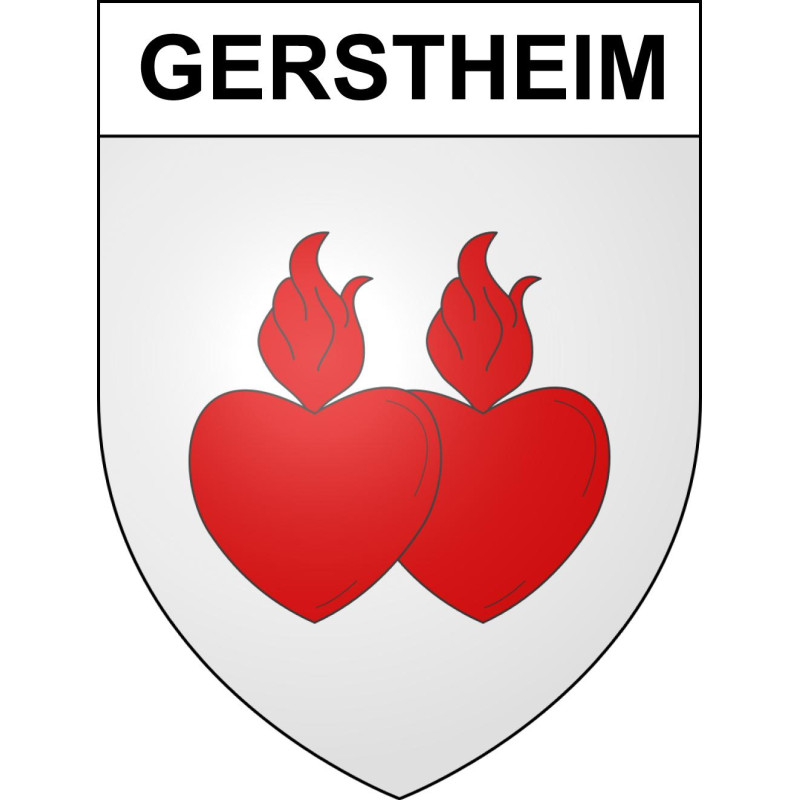 Gerstheim 67 ville sticker blason écusson autocollant adhésif