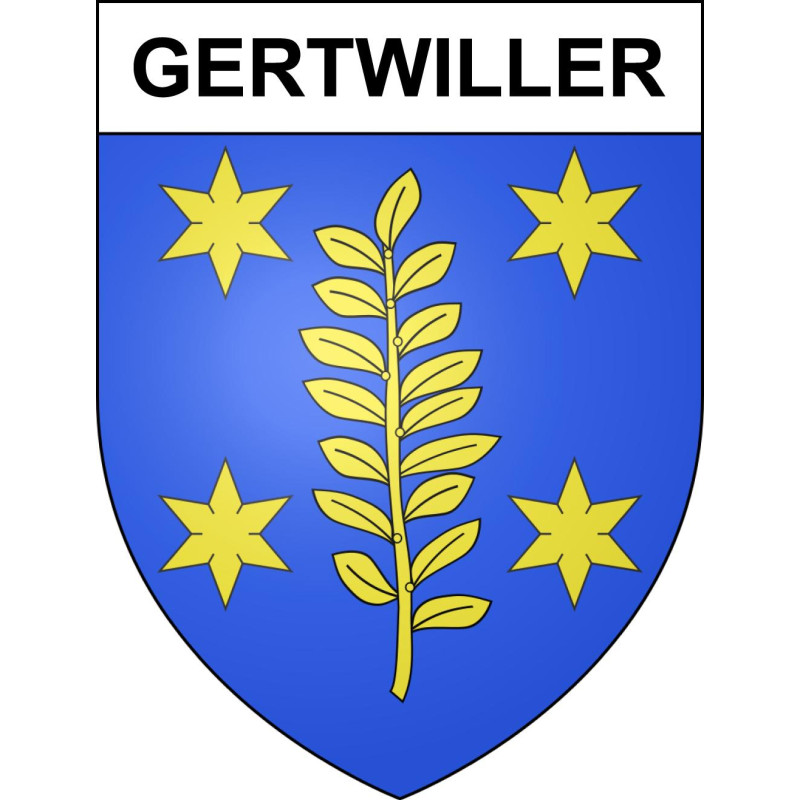 Stickers coat of arms Gertwiller adhesive sticker