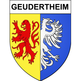 Geudertheim Sticker wappen, gelsenkirchen, augsburg, klebender aufkleber