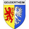 Geudertheim Sticker wappen, gelsenkirchen, augsburg, klebender aufkleber