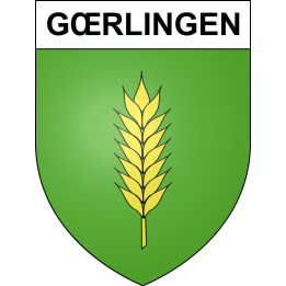 Gœrlingen Sticker wappen, gelsenkirchen, augsburg, klebender aufkleber