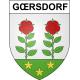 Gœrsdorf Sticker wappen, gelsenkirchen, augsburg, klebender aufkleber
