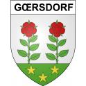 Pegatinas escudo de armas de Gœrsdorf adhesivo de la etiqueta engomada