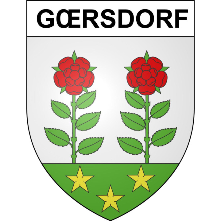 Gœrsdorf Sticker wappen, gelsenkirchen, augsburg, klebender aufkleber