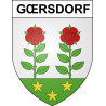 Pegatinas escudo de armas de Gœrsdorf adhesivo de la etiqueta engomada