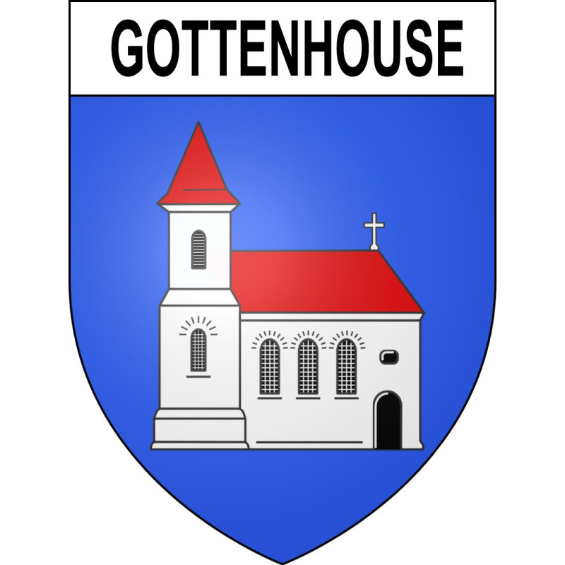 Gottenhouse Sticker wappen, gelsenkirchen, augsburg, klebender aufkleber