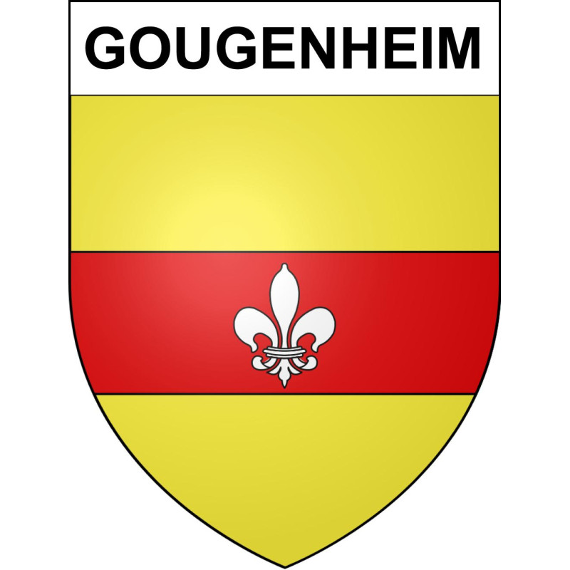 Gougenheim Sticker wappen, gelsenkirchen, augsburg, klebender aufkleber