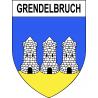 Grendelbruch Sticker wappen, gelsenkirchen, augsburg, klebender aufkleber