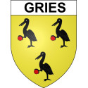 Gries Sticker wappen, gelsenkirchen, augsburg, klebender aufkleber