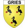 Pegatinas escudo de armas de Gries adhesivo de la etiqueta engomada
