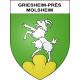 Griesheim-près-Molsheim 67 ville sticker blason écusson autocollant adhésif