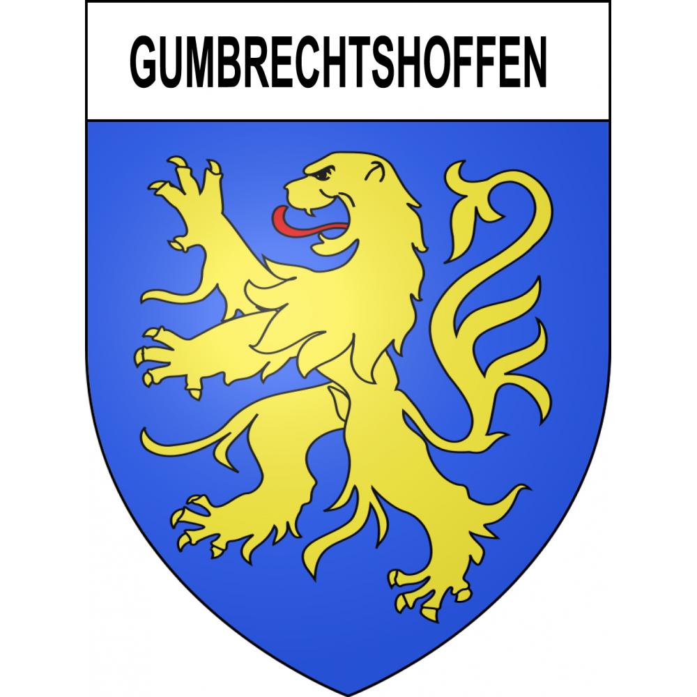 Gumbrechtshoffen 67 ville sticker blason écusson autocollant adhésif