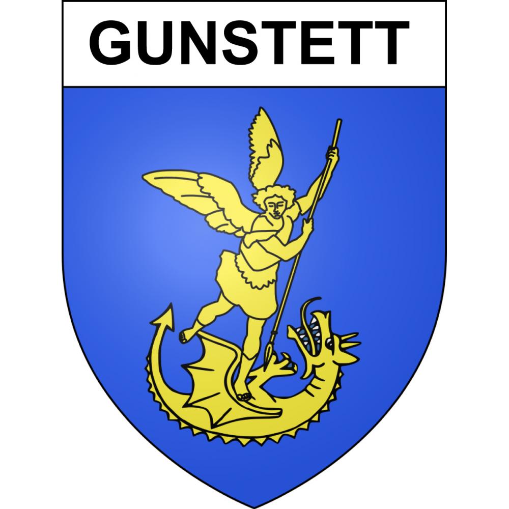 Stickers coat of arms Gunstett adhesive sticker