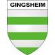 Gingsheim Sticker wappen, gelsenkirchen, augsburg, klebender aufkleber
