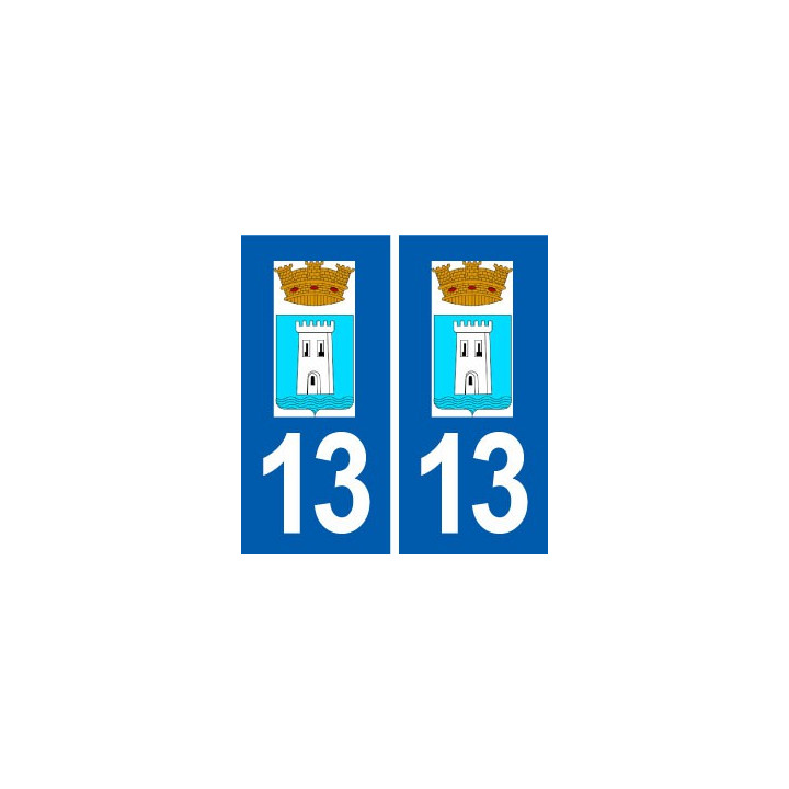 13 Peyrolles-en-Provence blason ville autocollant plaque sticker