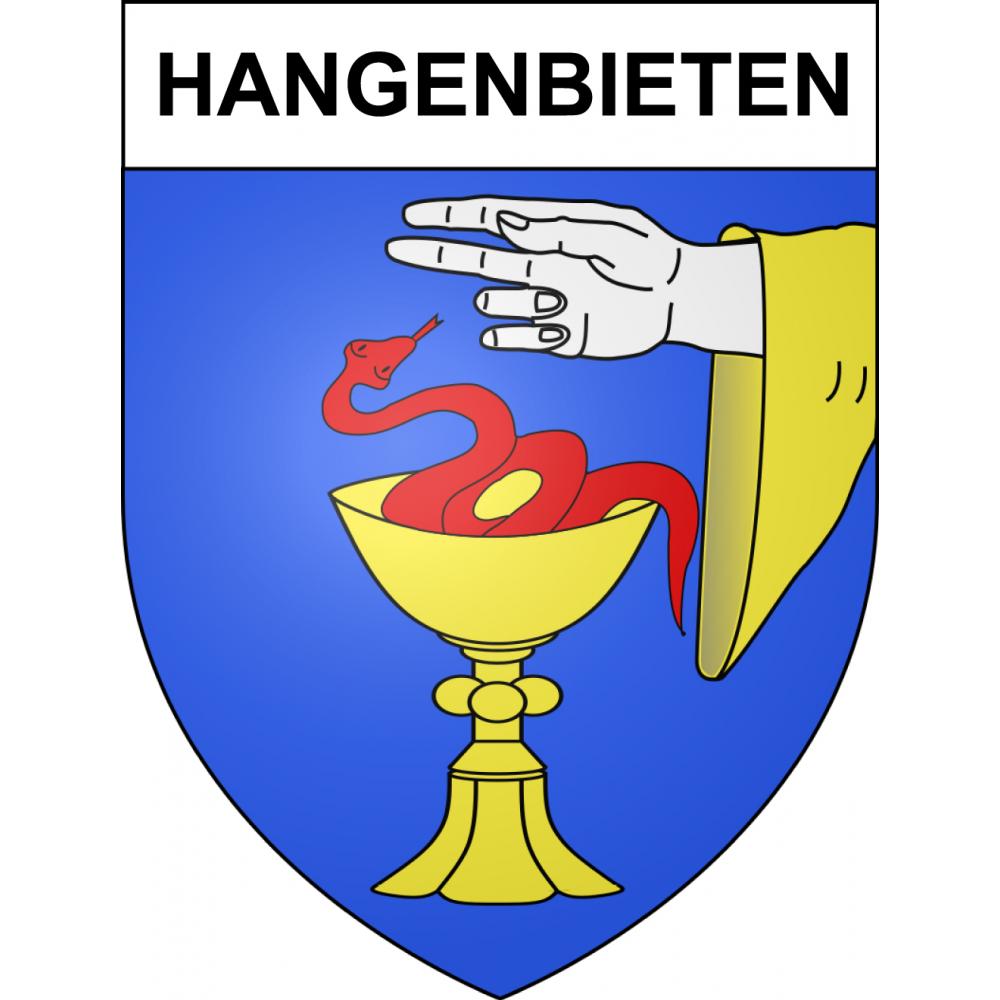 Hangenbieten Sticker wappen, gelsenkirchen, augsburg, klebender aufkleber