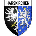 Pegatinas escudo de armas de Harskirchen adhesivo de la etiqueta engomada