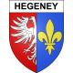 Hegeney Sticker wappen, gelsenkirchen, augsburg, klebender aufkleber