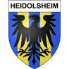 Heidolsheim 67 ville sticker blason écusson autocollant adhésif