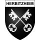 Herbitzheim 67 ville sticker blason écusson autocollant adhésif