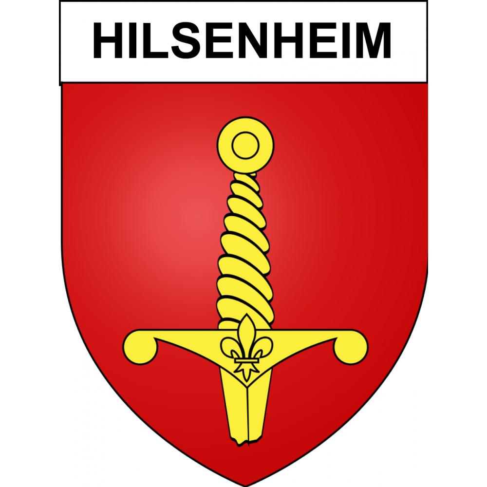 Hilsenheim 67 ville sticker blason écusson autocollant adhésif