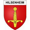 Pegatinas escudo de armas de Hilsenheim adhesivo de la etiqueta engomada