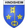 Hindisheim Sticker wappen, gelsenkirchen, augsburg, klebender aufkleber