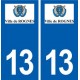 13 Peyrolles-en-Provence logo ville autocollant plaque sticker
