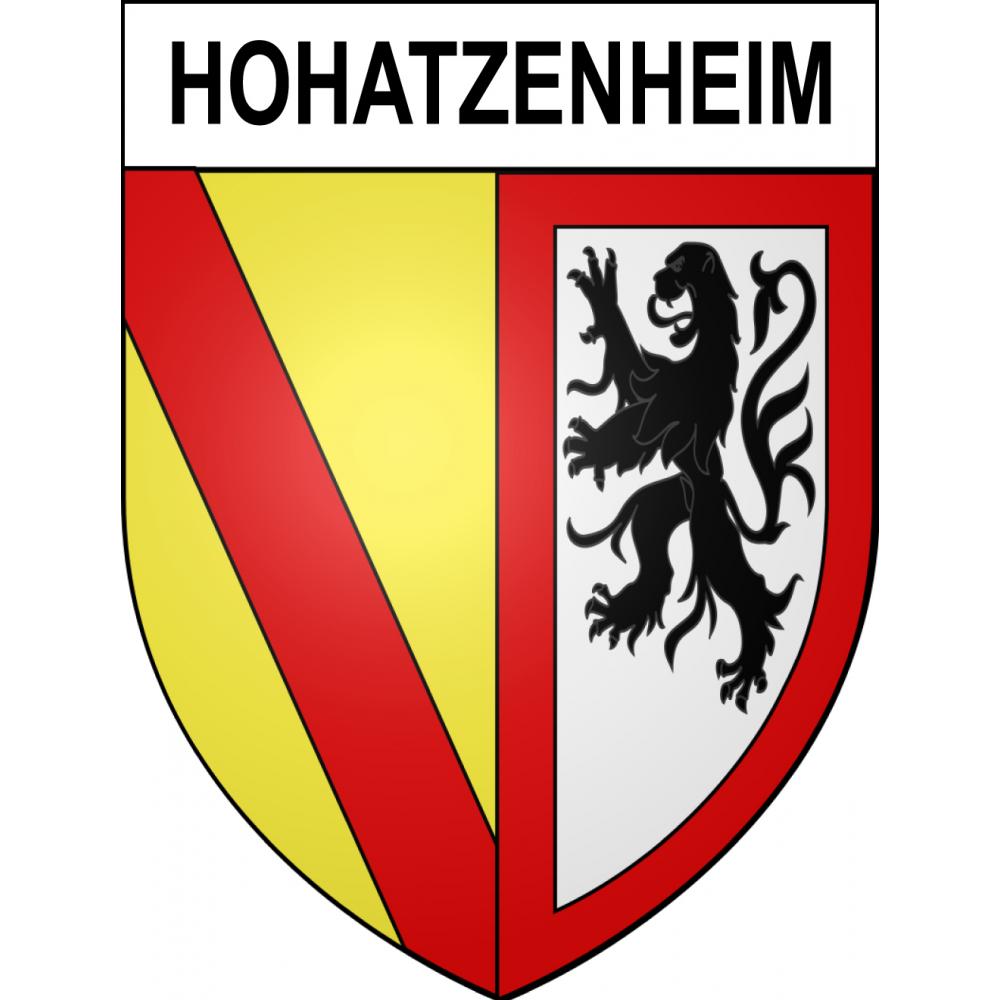 Hohatzenheim 67 ville sticker blason écusson autocollant adhésif