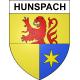 Hunspach 67 ville sticker blason écusson autocollant adhésif