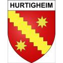 Hurtigheim 67 ville sticker blason écusson autocollant adhésif