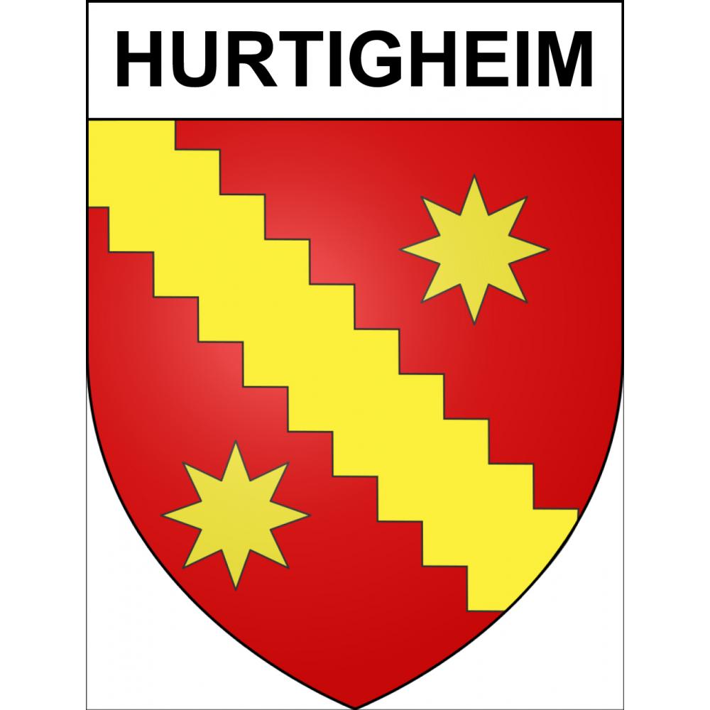 Hurtigheim Sticker wappen, gelsenkirchen, augsburg, klebender aufkleber