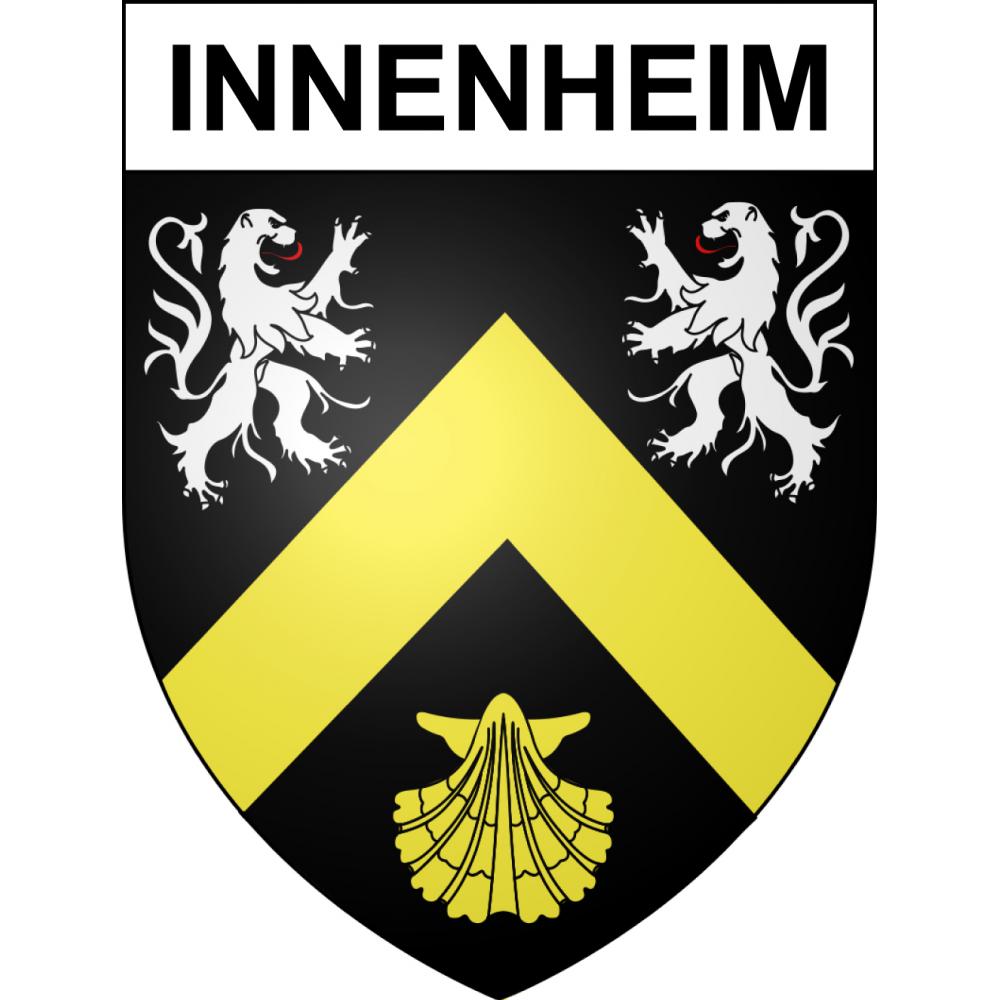 Pegatinas escudo de armas de Innenheim adhesivo de la etiqueta engomada