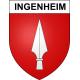 Ingenheim 67 ville sticker blason écusson autocollant adhésif