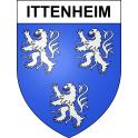 Pegatinas escudo de armas de Ittenheim adhesivo de la etiqueta engomada