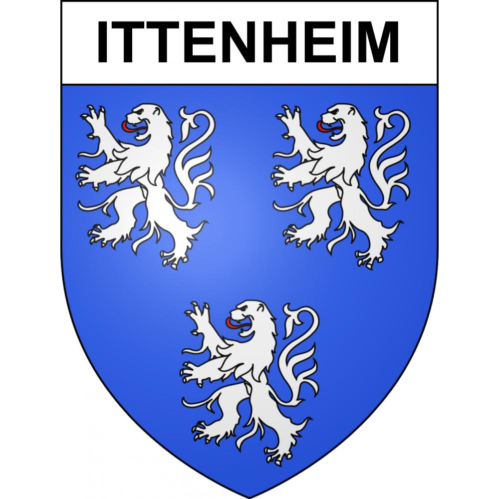 Ittenheim Sticker wappen, gelsenkirchen, augsburg, klebender aufkleber