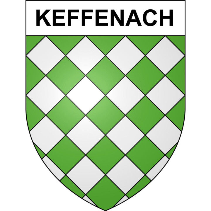 Pegatinas escudo de armas de Keffenach adhesivo de la etiqueta engomada