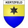 Pegatinas escudo de armas de Kertzfeld adhesivo de la etiqueta engomada