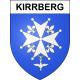 Pegatinas escudo de armas de Kirrberg adhesivo de la etiqueta engomada