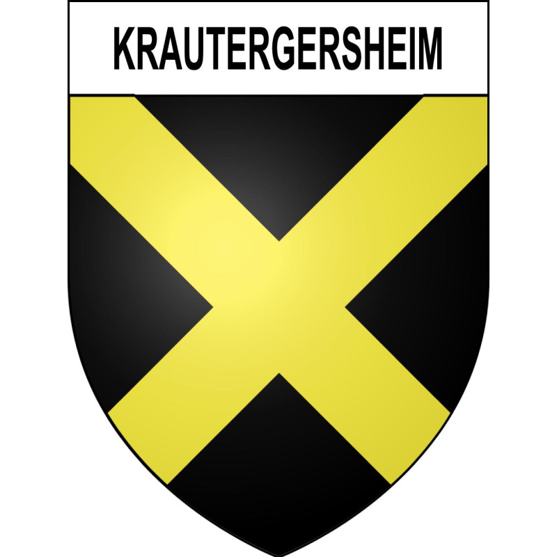 Krautergersheim Sticker wappen, gelsenkirchen, augsburg, klebender aufkleber