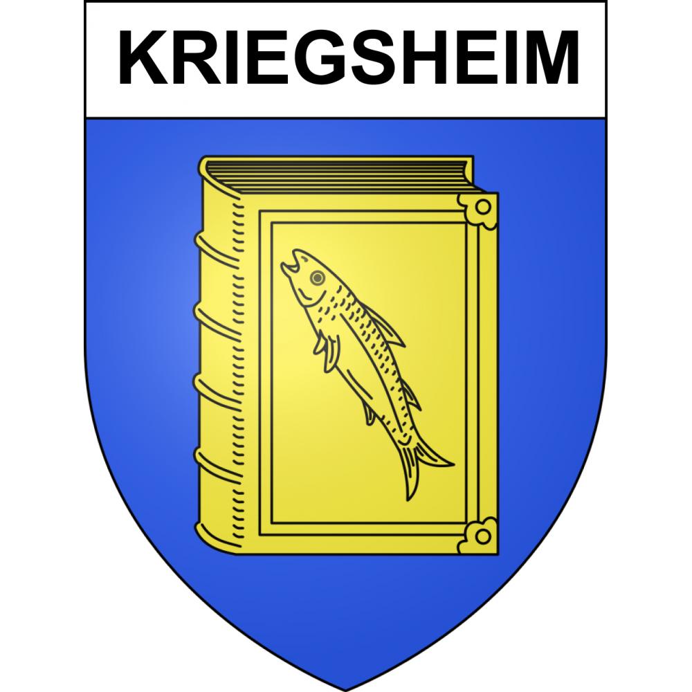 Kriegsheim 67 ville sticker blason écusson autocollant adhésif