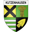 Kutzenhausen 67 ville sticker blason écusson autocollant adhésif