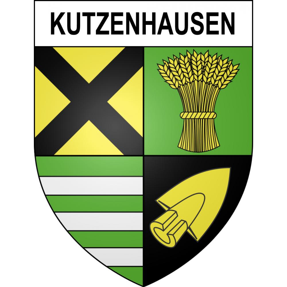 Kutzenhausen 67 ville sticker blason écusson autocollant adhésif