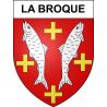 Pegatinas escudo de armas de La Broque adhesivo de la etiqueta engomada