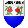 Pegatinas escudo de armas de Landersheim adhesivo de la etiqueta engomada