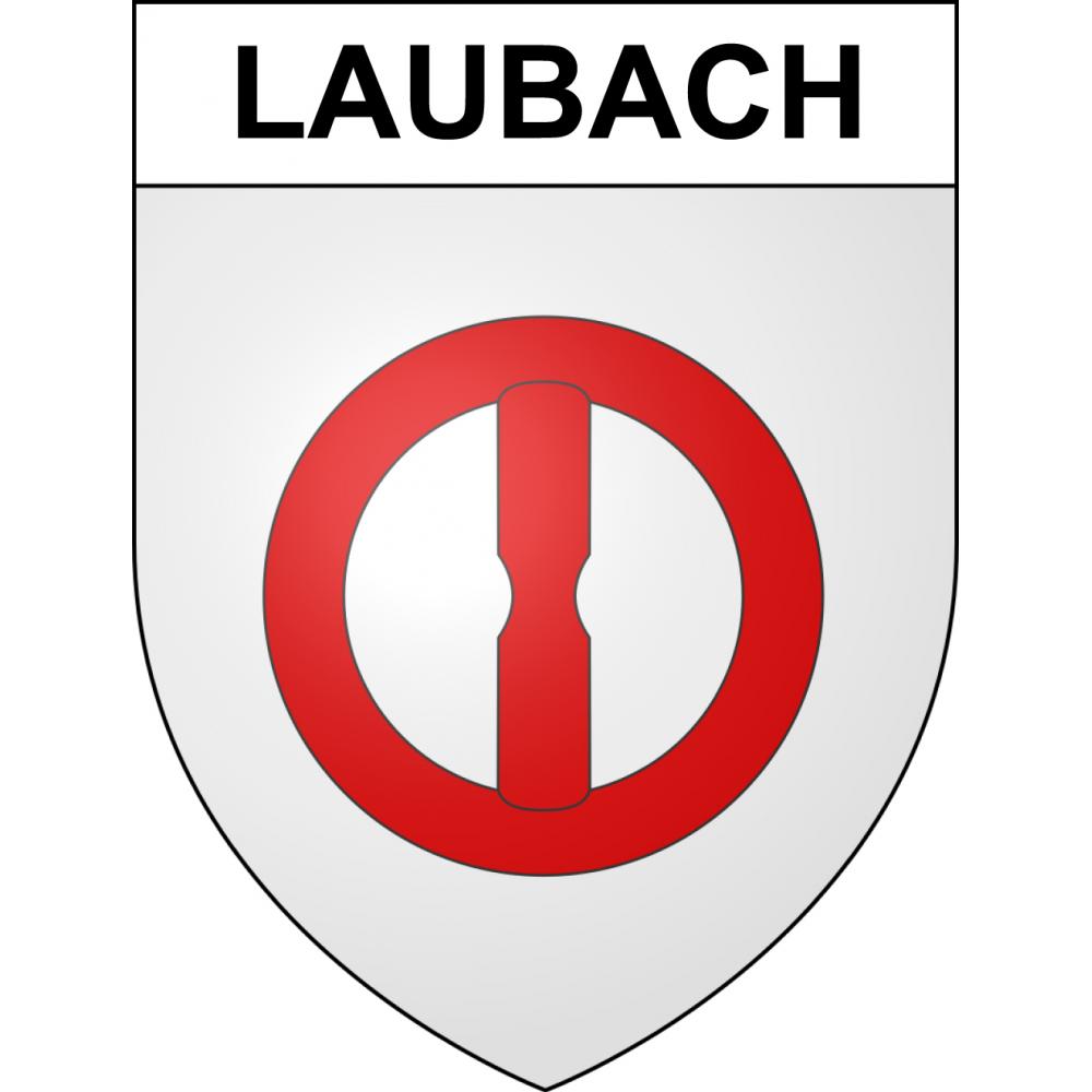 Laubach Sticker wappen, gelsenkirchen, augsburg, klebender aufkleber