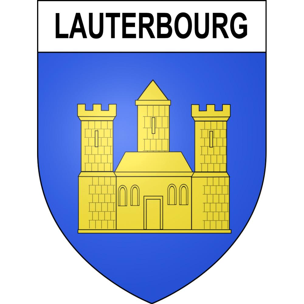 Lauterbourg 67 ville sticker blason écusson autocollant adhésif