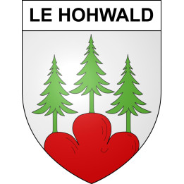 Pegatinas escudo de armas de Le Hohwald adhesivo de la etiqueta engomada
