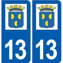 13 Rognonas blason ville autocollant plaque sticker