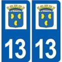 13 Rognonas blason ville autocollant plaque sticker